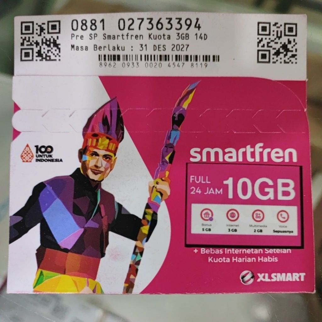 Kartu Perdana smartfren 9gb