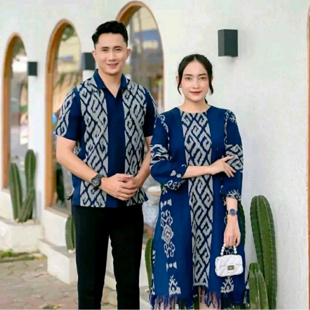 COUPLE TENUN_DRESS TENUN_KEMEJA TENUN_DRESS ANAK_KEMEJA ANAK