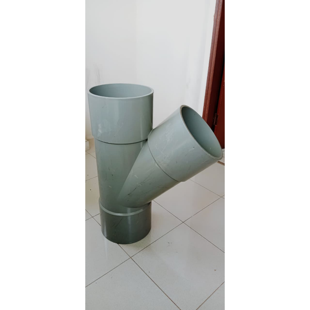Y Branch PVC 10 inch D CM / Tee Y 45 PVC 10" D CM / Y-Branch PVC 10 inch D CM