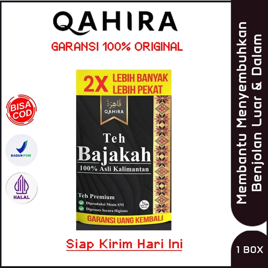 Qahira - Teh Bajakah Qahira 1 Pcs | Teh Bajakah Herbal Original Bantu Atasi Benjolan