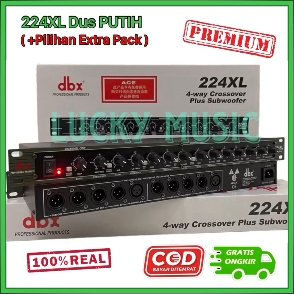 Crossover dbx 224 xl Sub Dus Putih 4 way stereo Dbx 224xl Subwoofer DBX 224 XL sub crossover 224xl