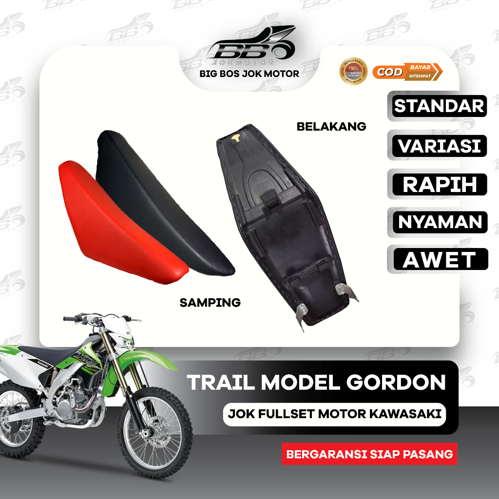 Jok Motor Trail Gordon Modifikasi / Gordon Asli (Tanki dan Body Modifikasi)