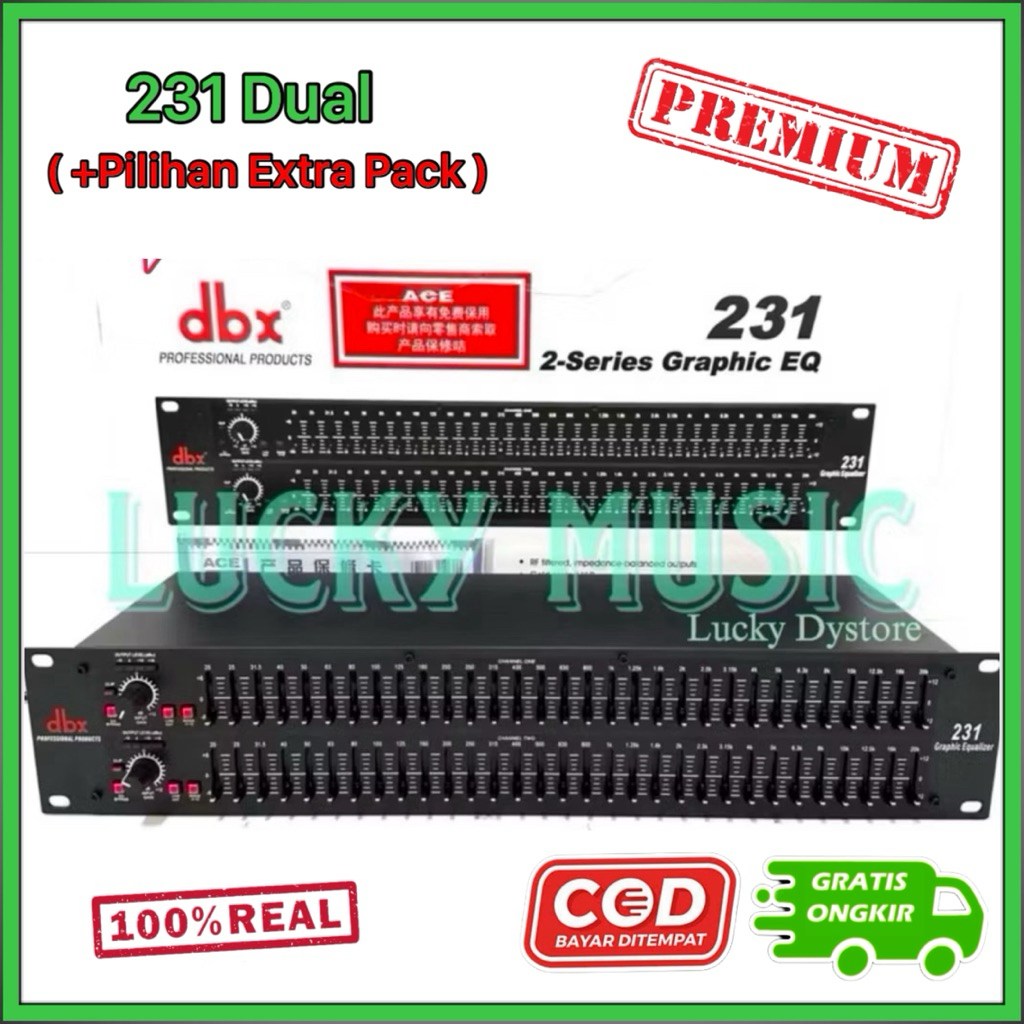 Equaliser DBX 231 Sub dan DBX 231 Dual 2x31 band equaliser dbx 231sub dbx 231dual dbx231 sub