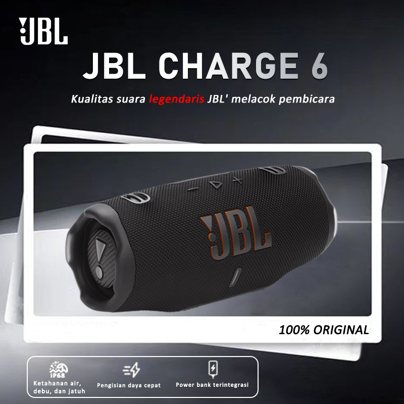 100% Original JBL Charge 6 Portable Waterproof And Drop-proof Bluetooth Speaker IP68 Waterproof Bass