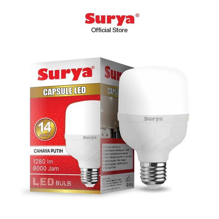 Lampu LED Surya Capsule 14 Watt Cahaya Putih SNI