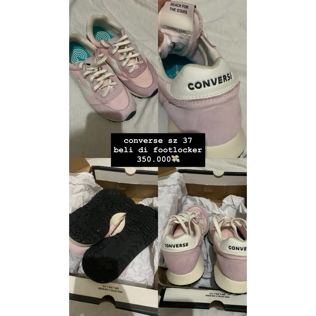 PRELOVED sepatu converse omega trainer pink sz 37