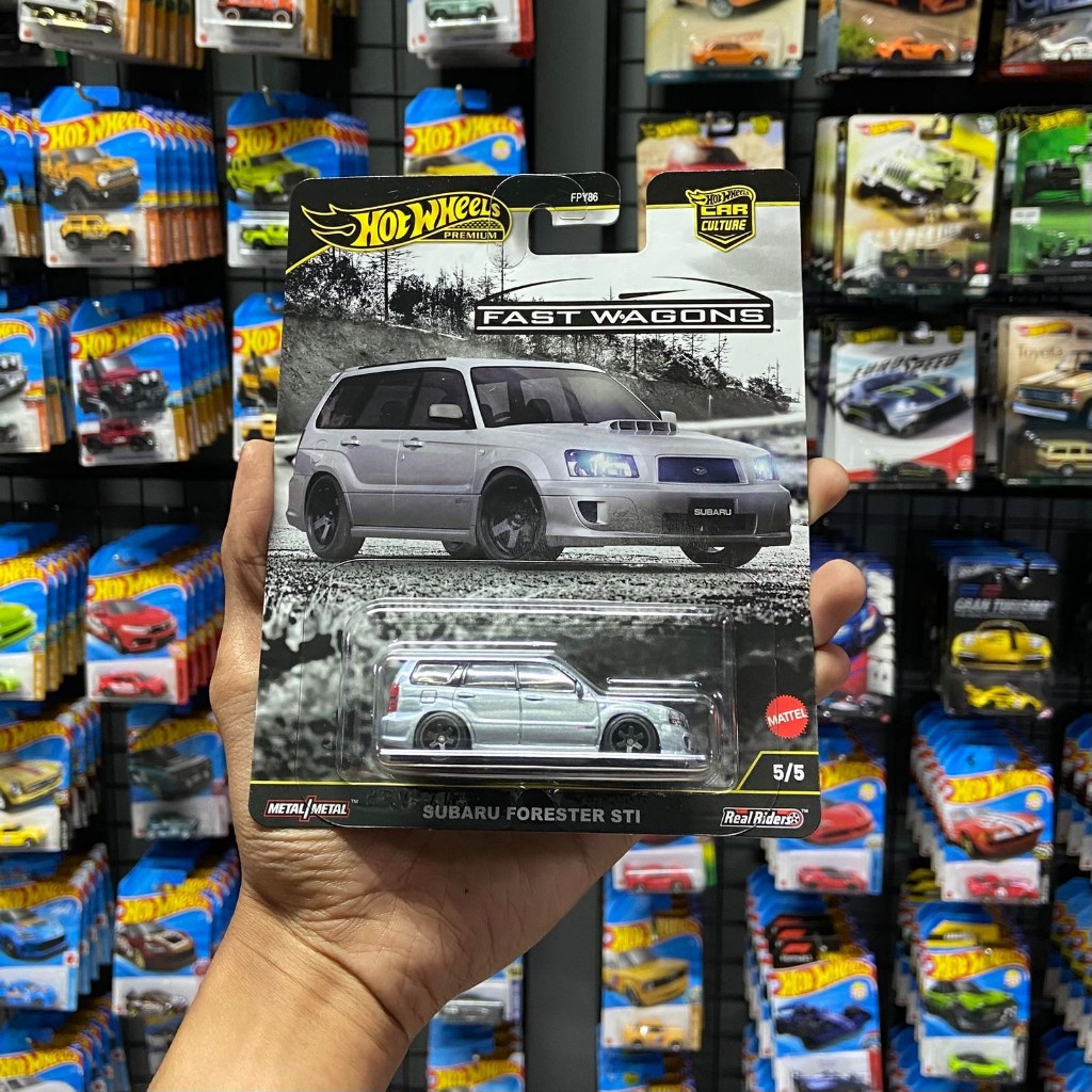 Hot Wheels Premium Subaru Forester STI - Silver Series Fast Wagons
