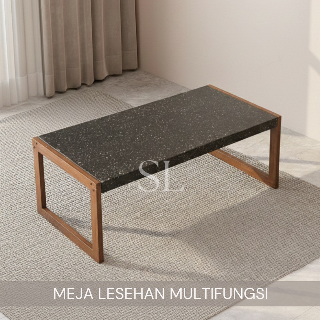Meja Lesehan serbaguna estetik, Meja Belajar, Meja kosmetik , meja multifungsi minimalis