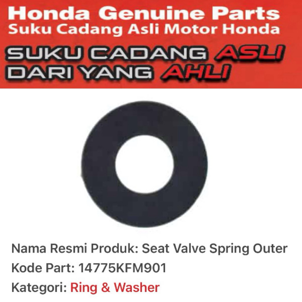 14775KFM901 Seat Valve Spring, Dudukan Per Klep Honda Kharisma