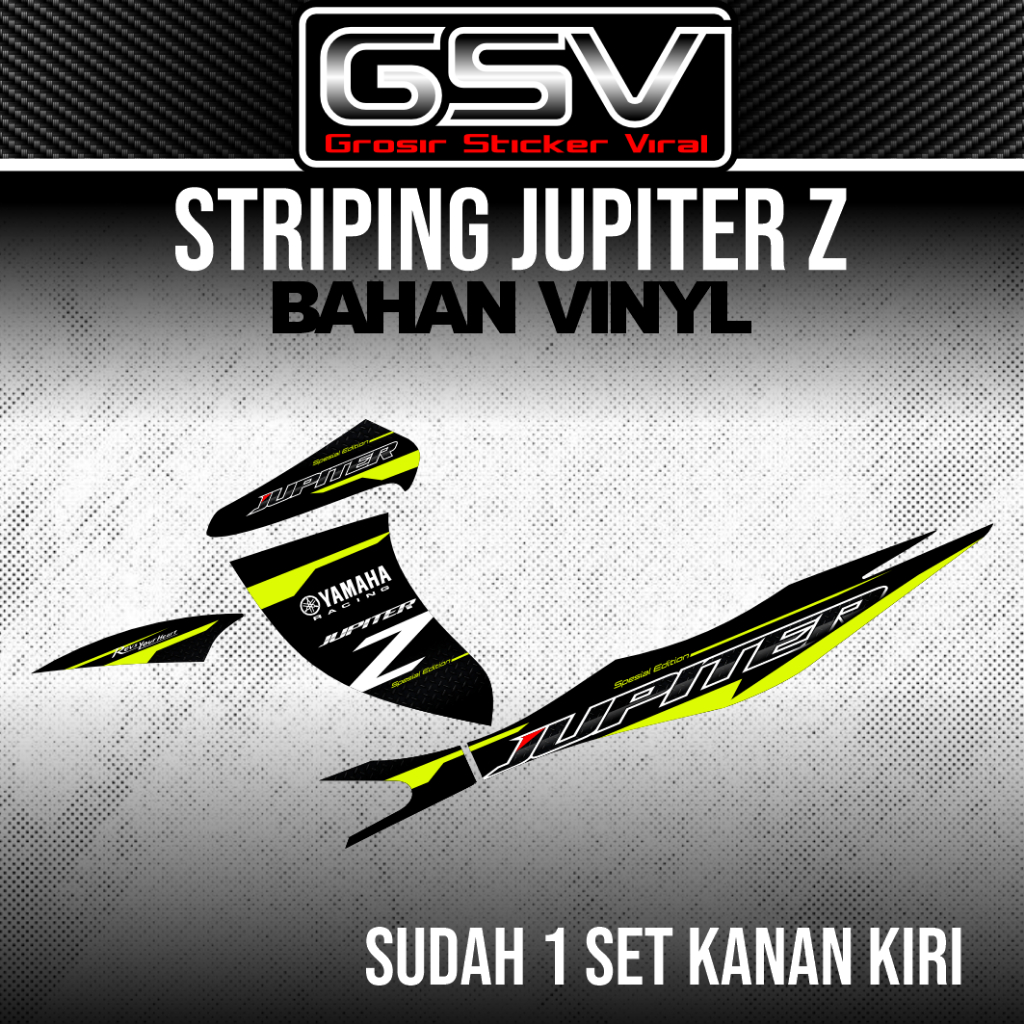 Stiker Striping Motor Jupiter Z Solo Style Racing Sticker Jupiter Z Anti Pudar motif custom