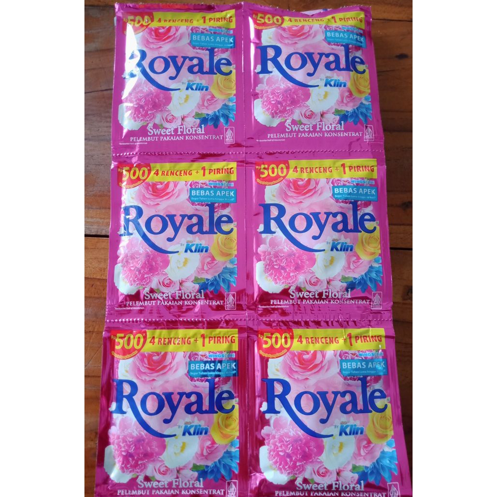 Royal renceng 500an|pelembut pakaian konsentrat (isi 12sachet)