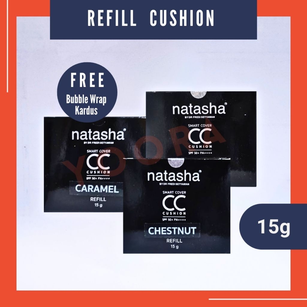 Natasha Refill Cushion, Cushion Brulee, Hazel, Latte, Chesnut, Caramel, Refill Cc Cushion