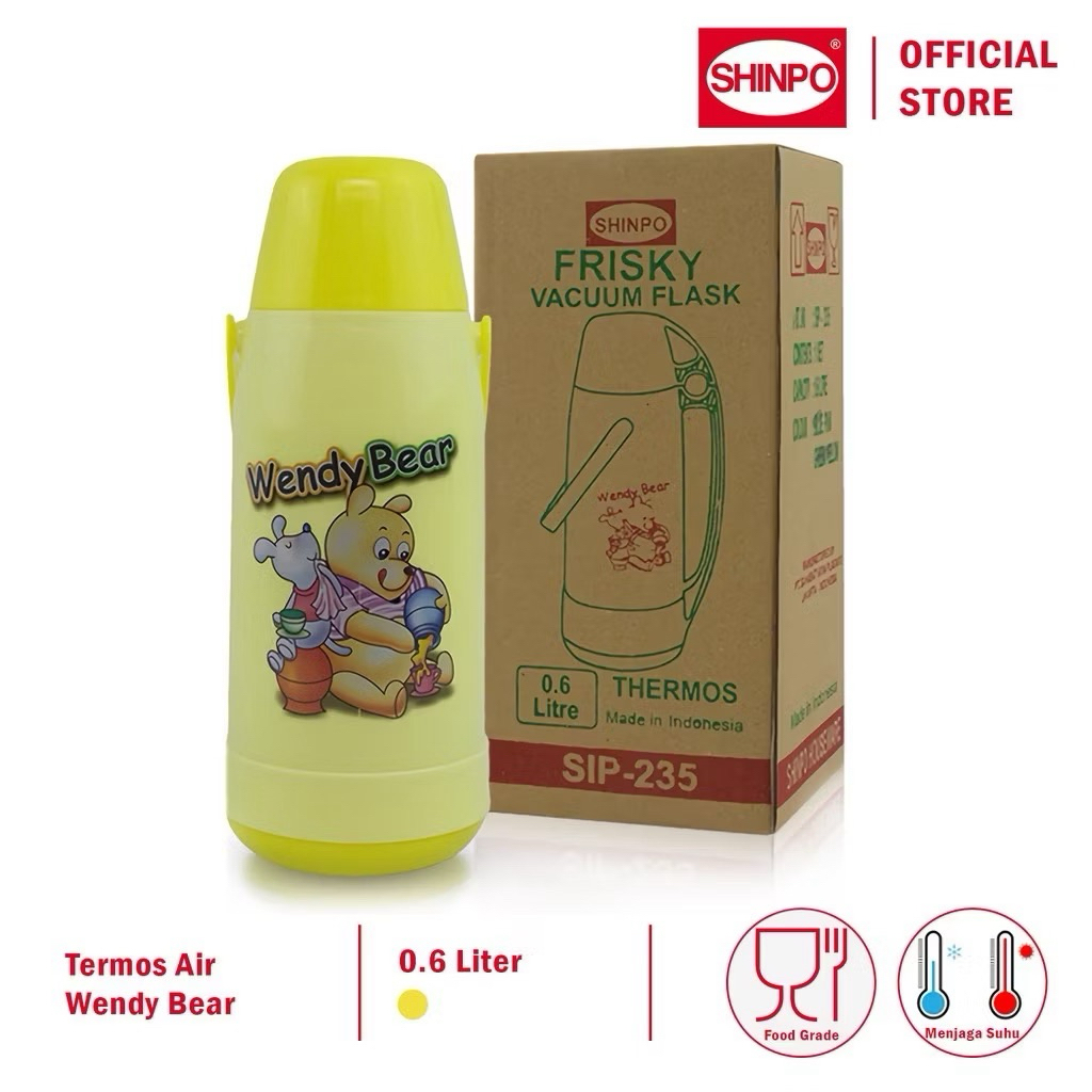Termos Air Anak Wendy Bear 0.6L Shinpo | Vacuum Flask Food Grade