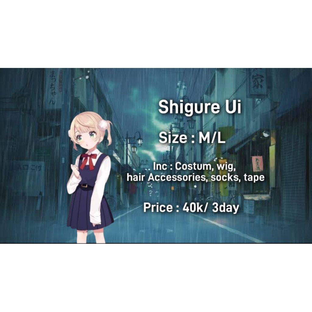 Rental Costum Shigure Ui