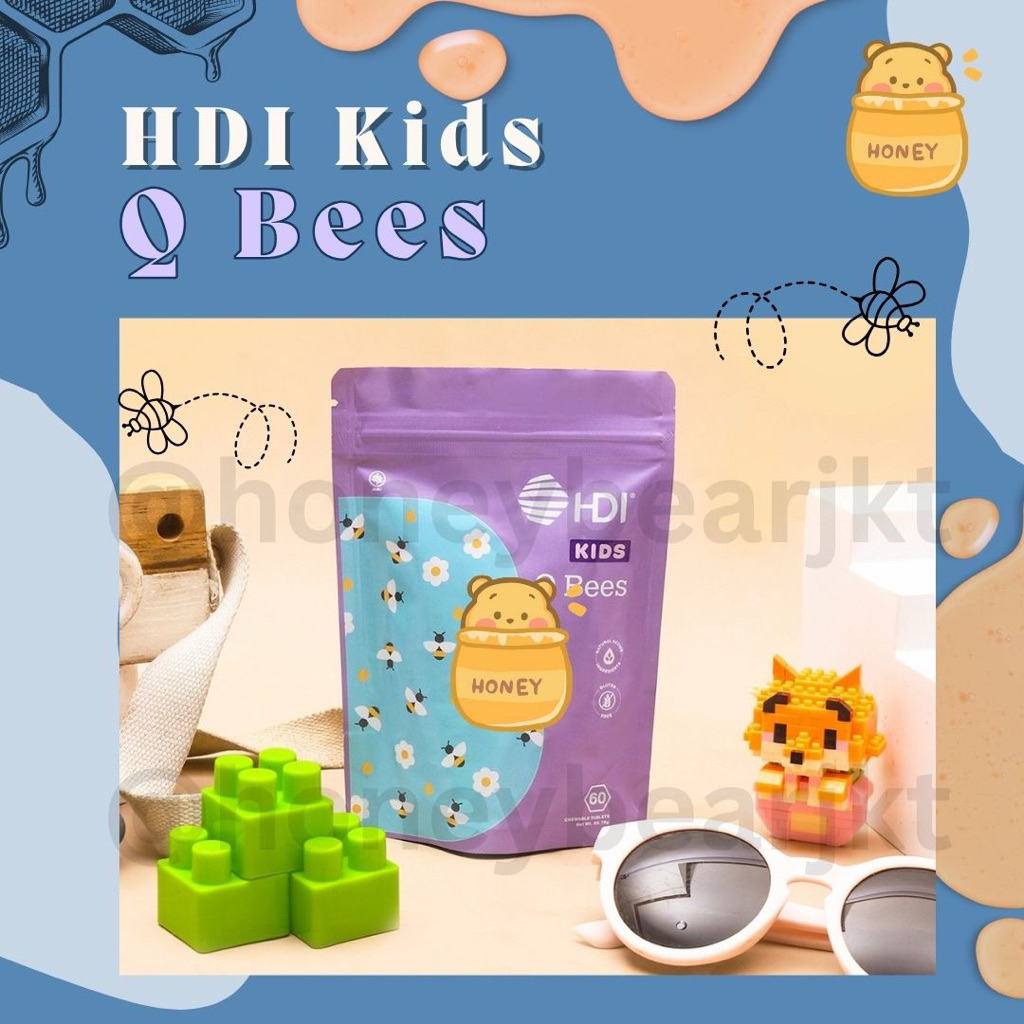 HDI KIDS Q Bees / vitamin anak kids 3 / honey bee pollens 2027