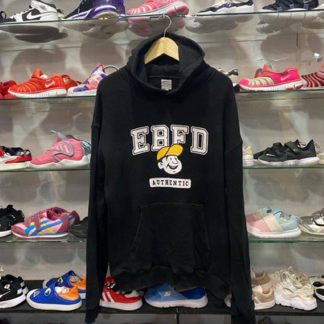 EBBETS FIELD VTG PULL OVER HOODIE BLACK