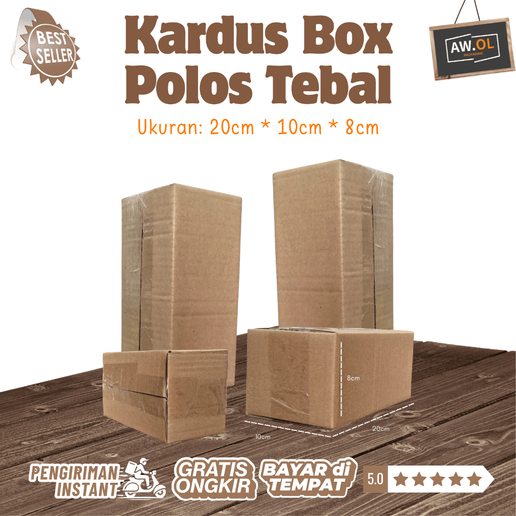 Kardus 20x10x8 Packaging Ukuran Box HP / Box 20x10x8