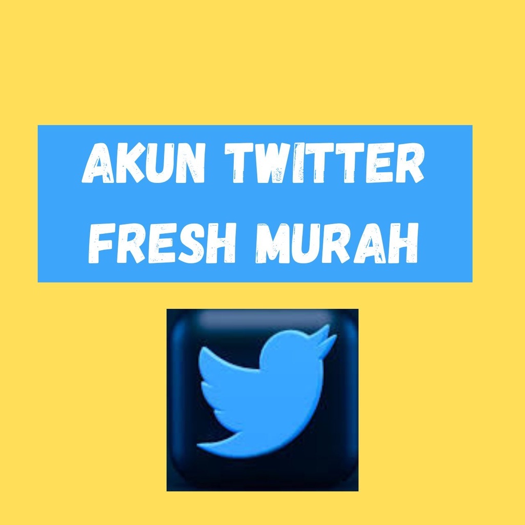 Akun Twitter fresh Murah Bergaransi + Email