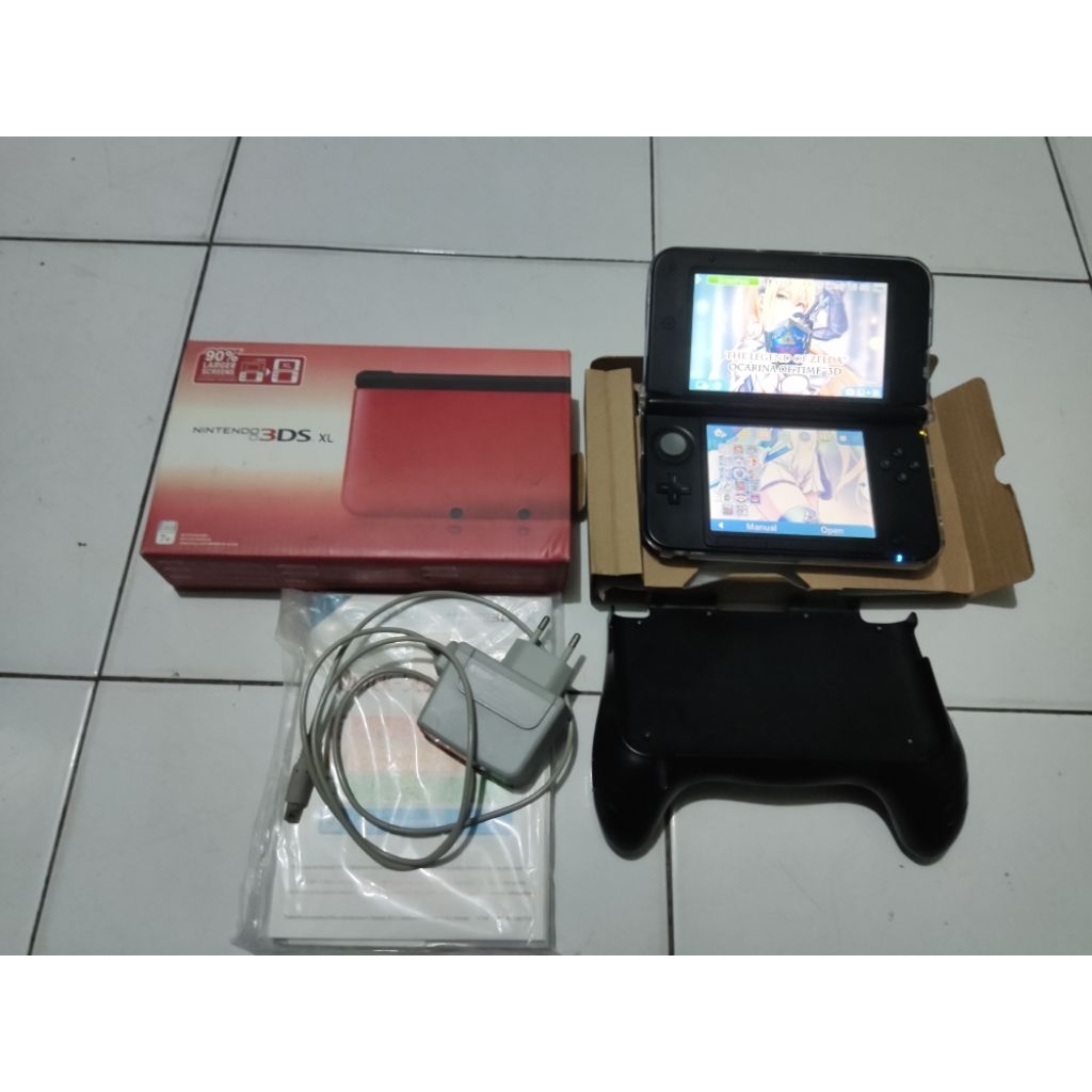 nintendo 3ds xl preowned, fullset