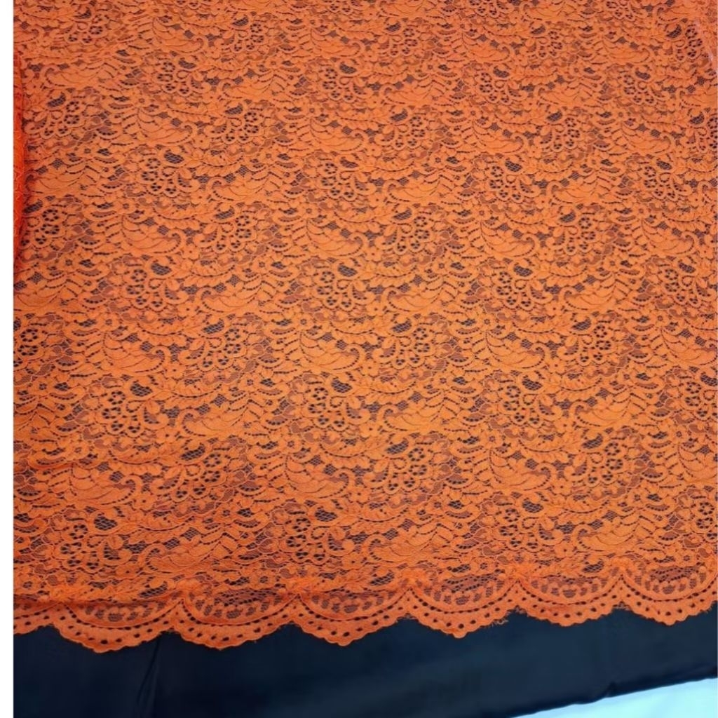 Bahan KAIN BROKAT | KAIN BROKAT SEMI CHANTILY | KAIN BRUKAT KATUN | BAHAN KEBAYA BROKAT | KAIN BERUK