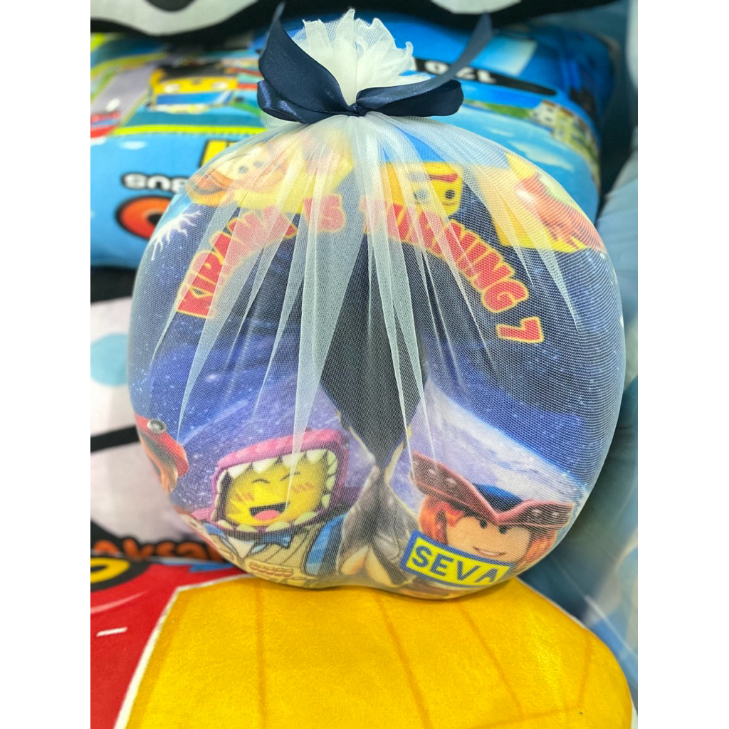 Souvenir Ulangtahun Anak Lakilaki Perempuan Souvenir Ultah Anak Cowo Cewe Bantal Leher Custom