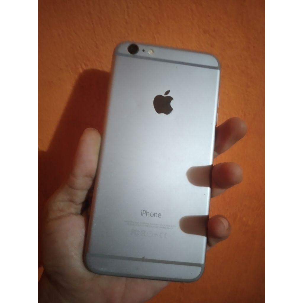 Iphone 6 plus icloud kosong 128gb retak bh 100