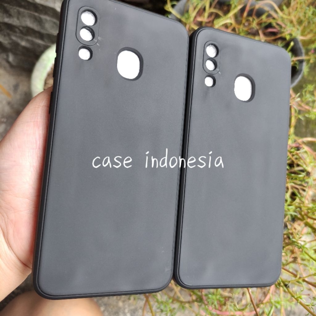 Soft Case Silikon Black Macaron Samsung A20 SM-A205F Samsung A30 SM-A305F