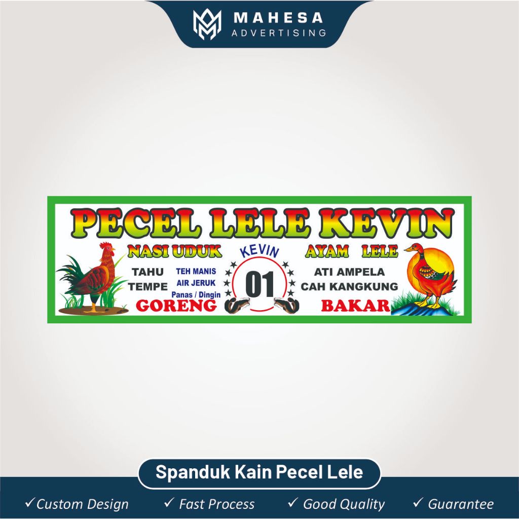 SPANDUK KAIN PECEL LELE / Spanduk Pecel Lele