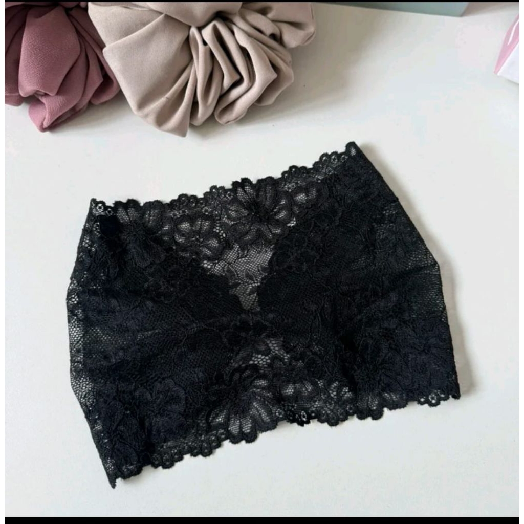 BISA COD CIPUT BROKAT BANDANA FULL RENDA/CIPUT BANDO BROKAT //DALAMAN KERUDUNG //INNER HIJAB //CIPUT