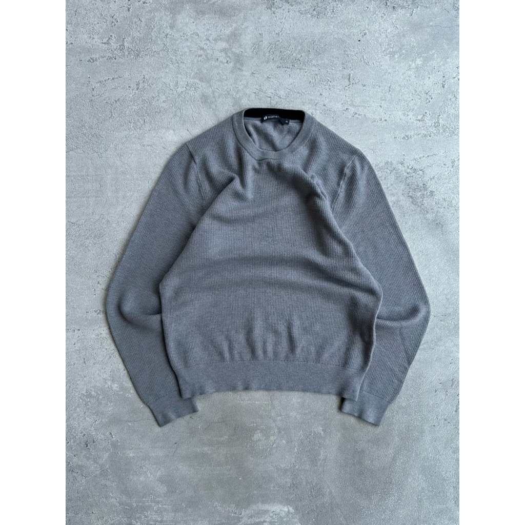 Hangten knitwear basic grandpa sweater clean outfit streetwear jumpers old money fashion