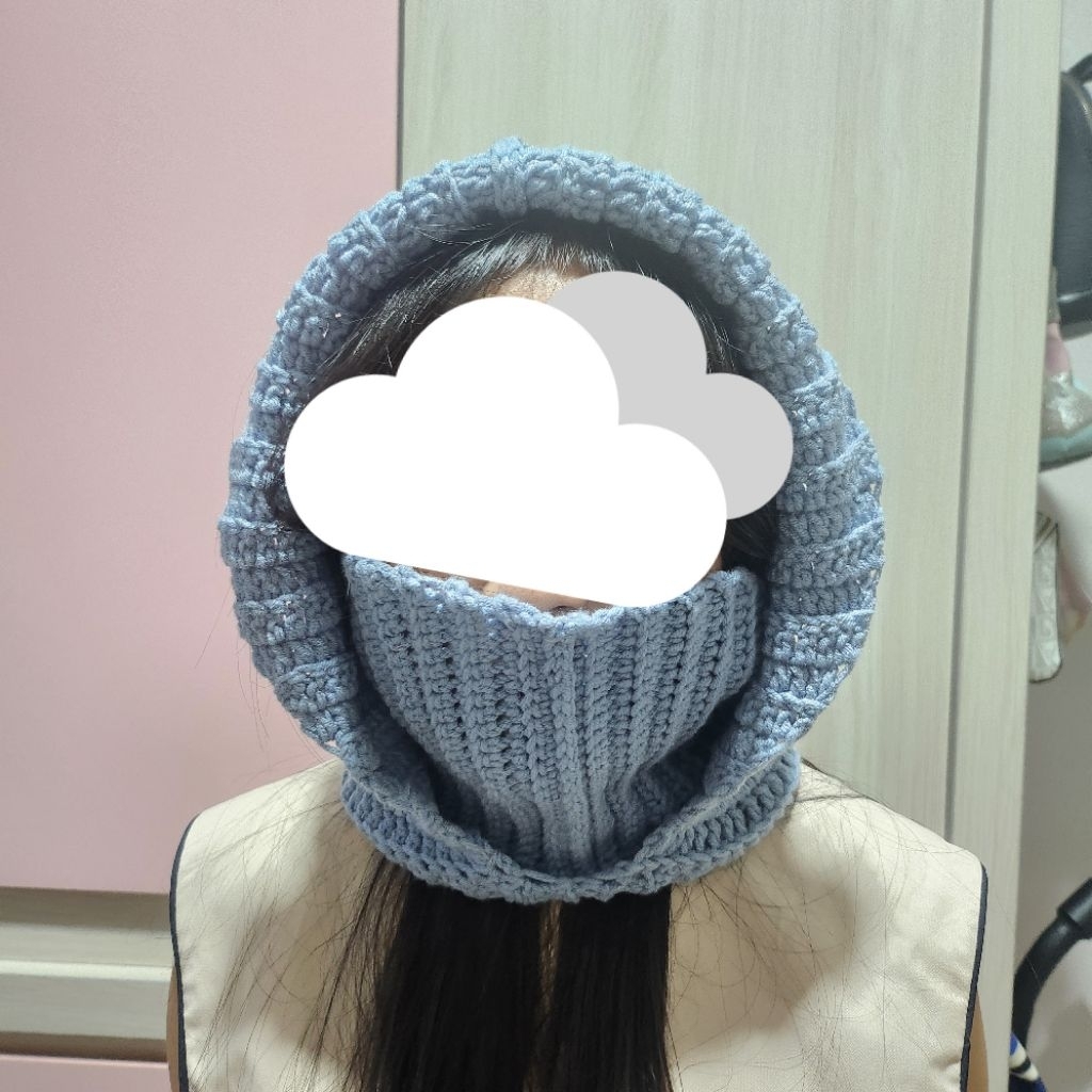 crochet baclava / topi syal rajut