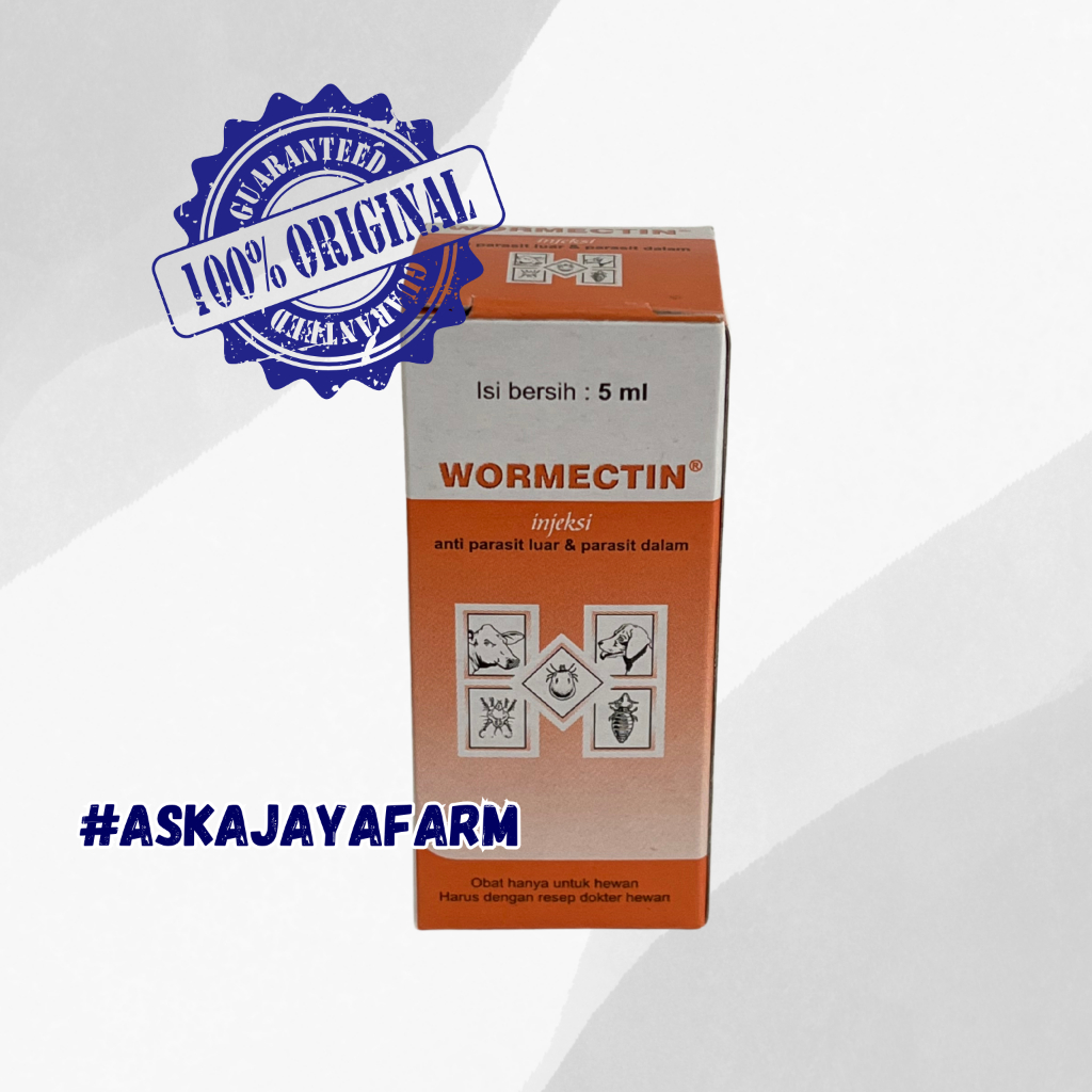 WORMECTIN INJEKSI 5 ML MEDION || Obat Scabies Kutu Caplak Cacingan Pada Kucing Anjing Kambing