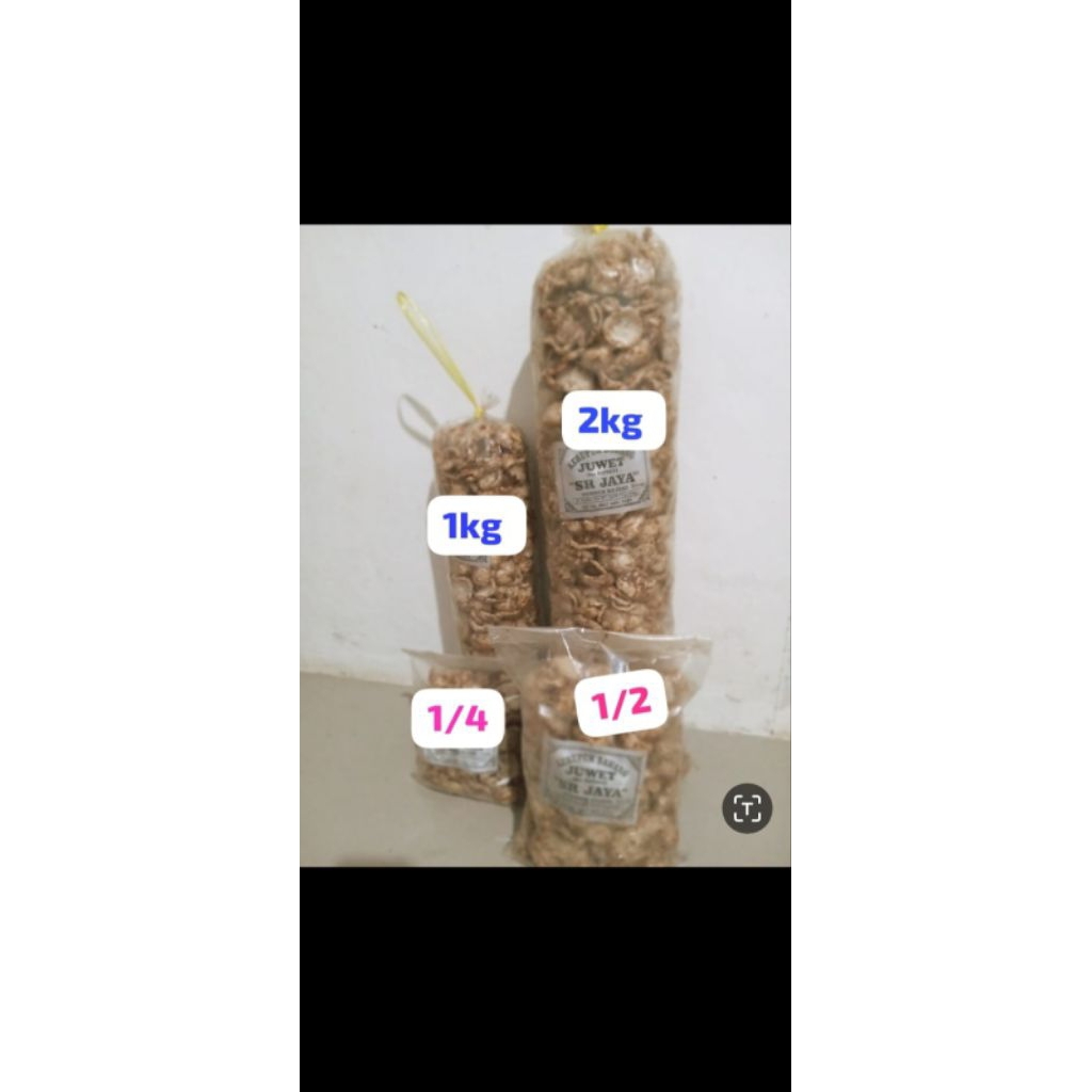 krupuk antor glopot rungseb khas  Tegal   1 kg