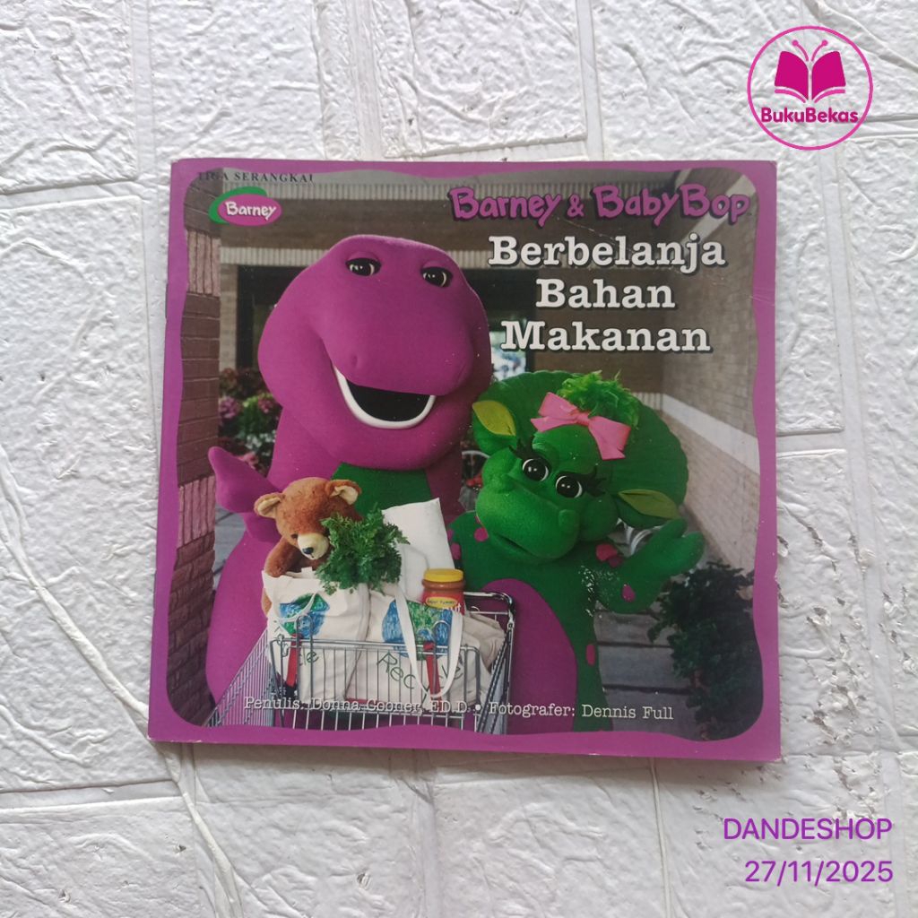 Barney & Baby Bop Berbelanja Bahan Makanan - Buku Cerita Anak Bekas Preloved