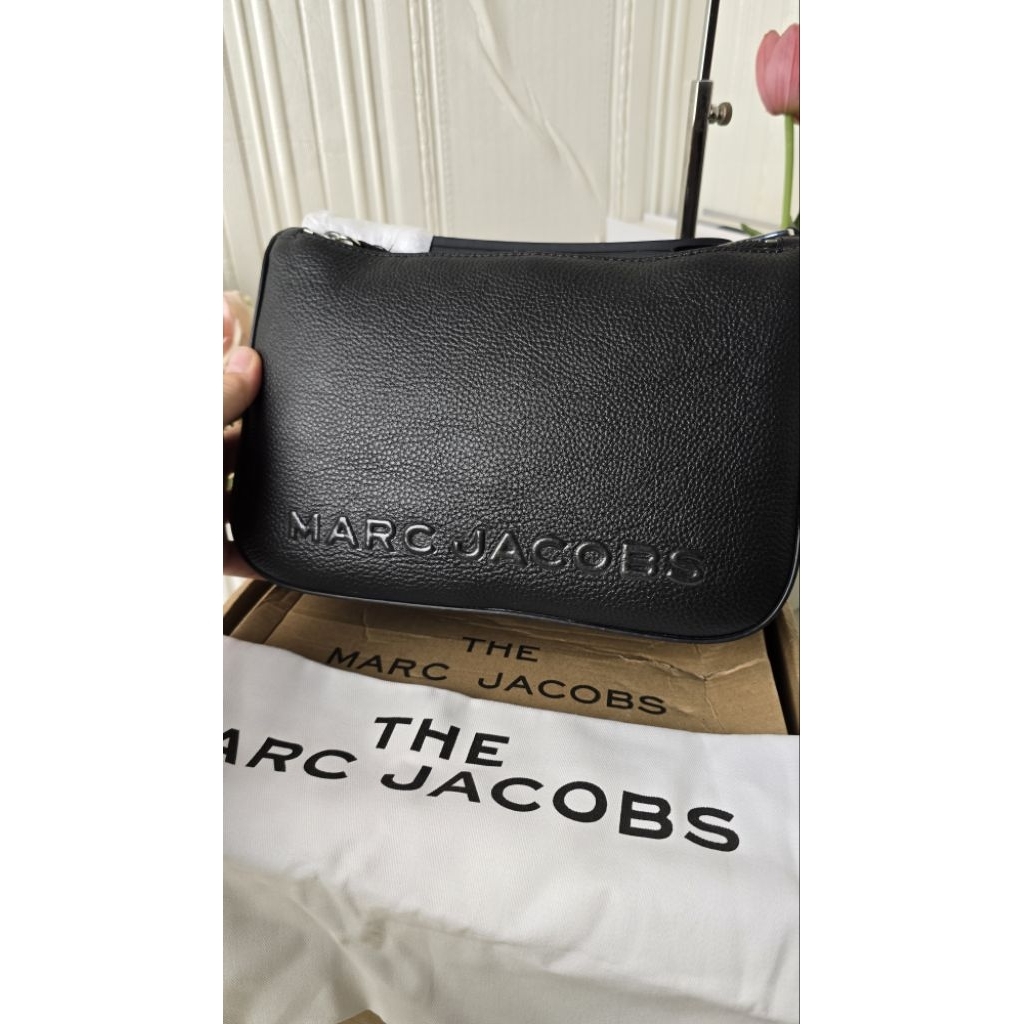 MJ The Softbox Handbag Crossbody Black Genuine Leather