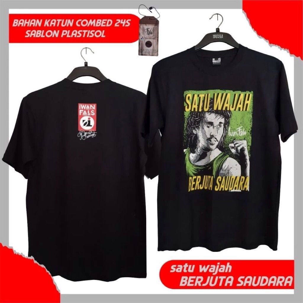 kaos iwan fals satu wajah berjuta saudara
