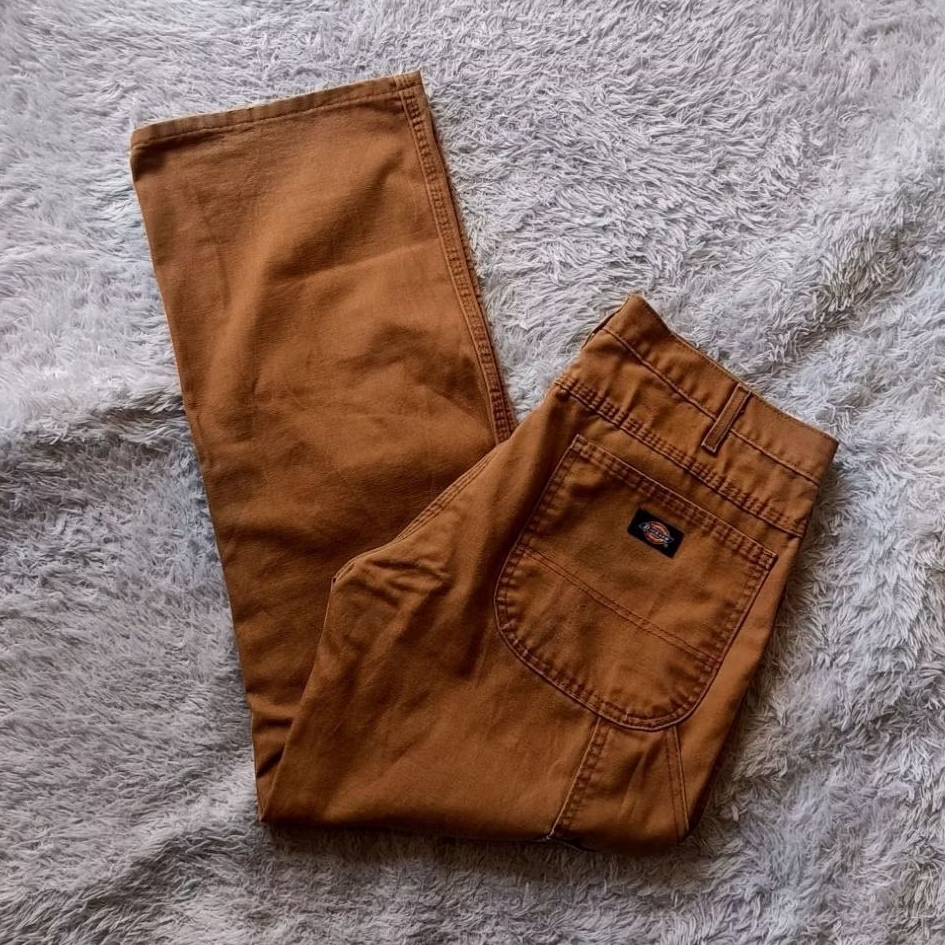 Celana panjang dickies carpenter vintage brown
