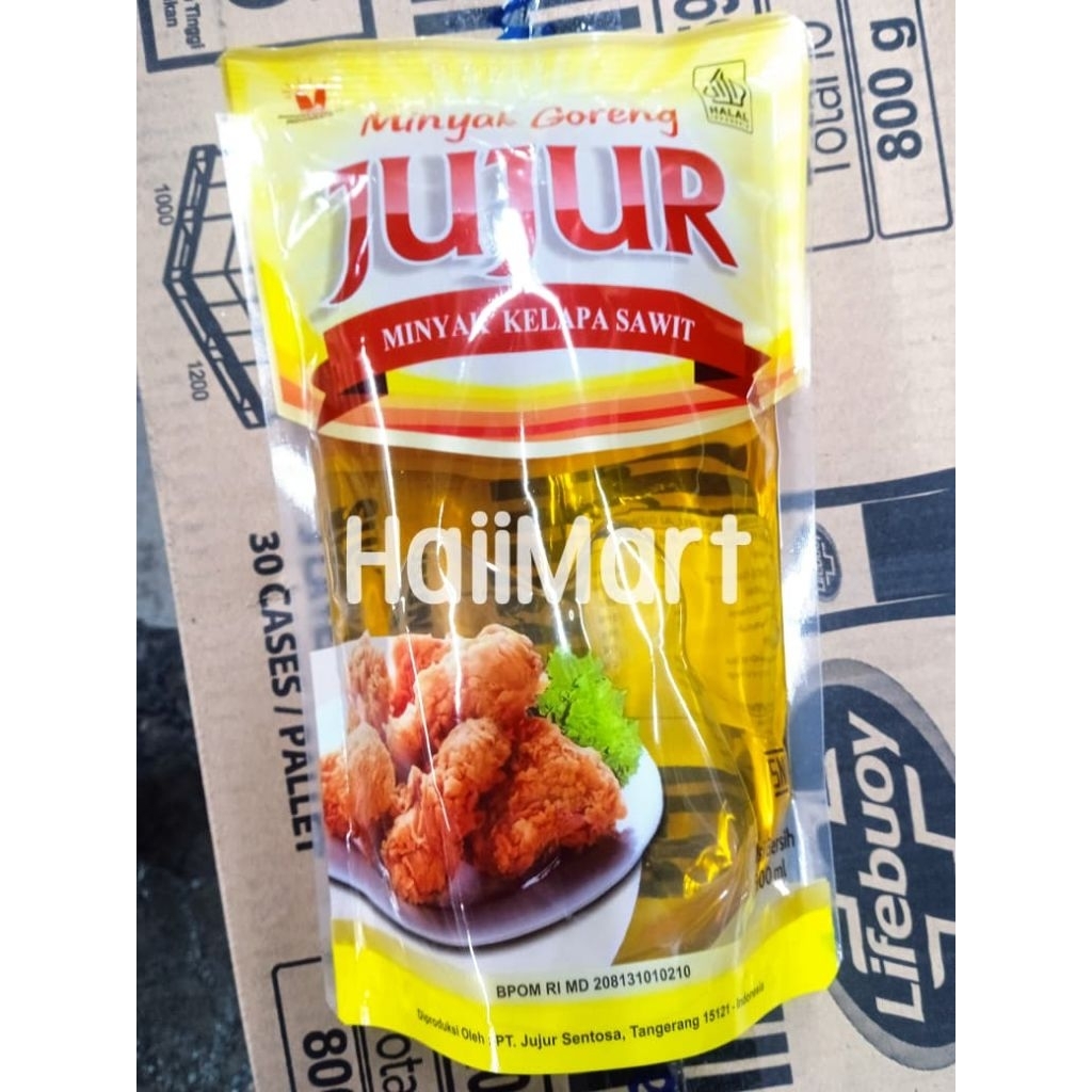 Minyak Goreng Jujur Pouch 900ml ll Minyak Goreng Refill Murah Jernih Berkualitas