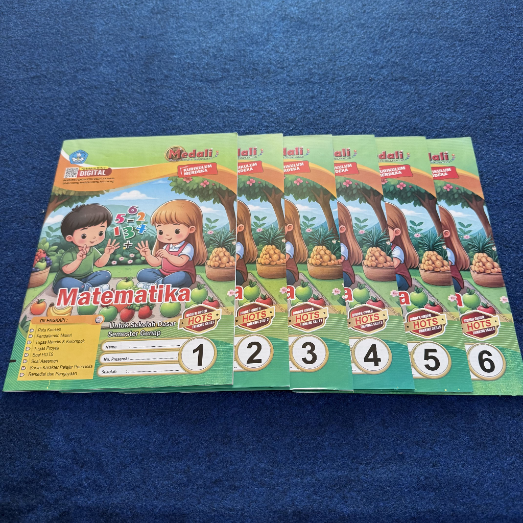 Buku LKS Matematika SD/MI Kelas 1-6 Semester 2 Kurikulum Merdeka