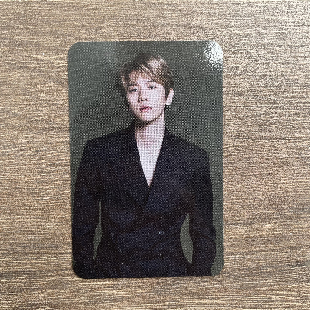 [ Ready official ] PC Baekhyun Benefit lightstick v3 x flo selca card Photocard photo set EXO debut 