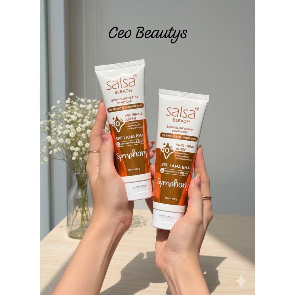 SALSA BLEACH BODY GLOWY SERUM SYMPHONY WHITENING AGENT - 100G