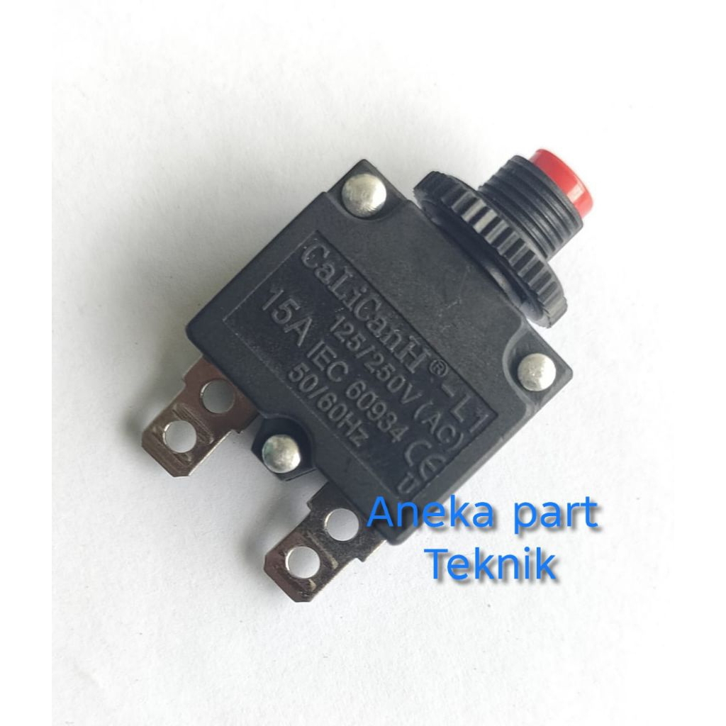 Overload Protector (15Ampere) Circuit Breaker Stop Button 15 Ampere