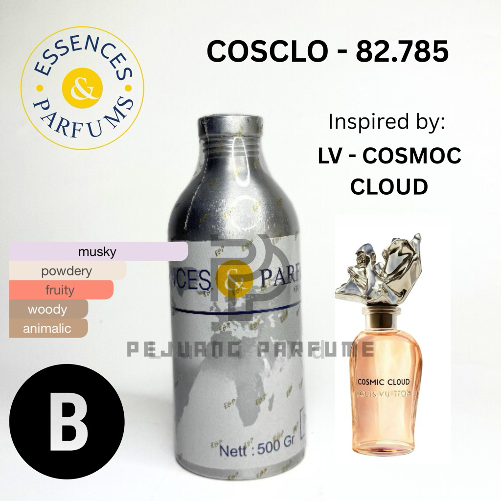 BIBIT ESSENCES COSCLO 82.785 GRADE B | INSPIRED BY LV COSMIC CLOUD | 100ML REPACK DAN 500ML SEGEL