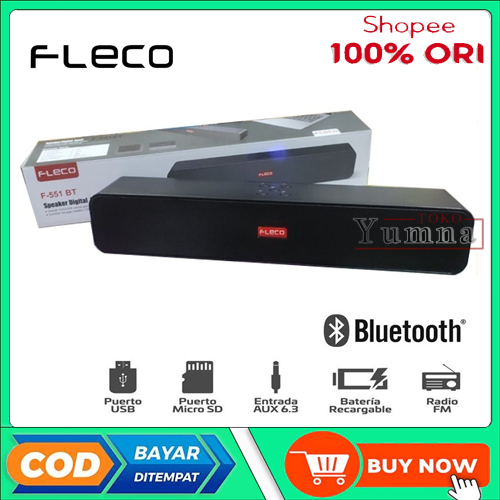 Speaker Soundbar Bluetooth Wireless - Speaker Digital Soundbar FLECO F 551 BT