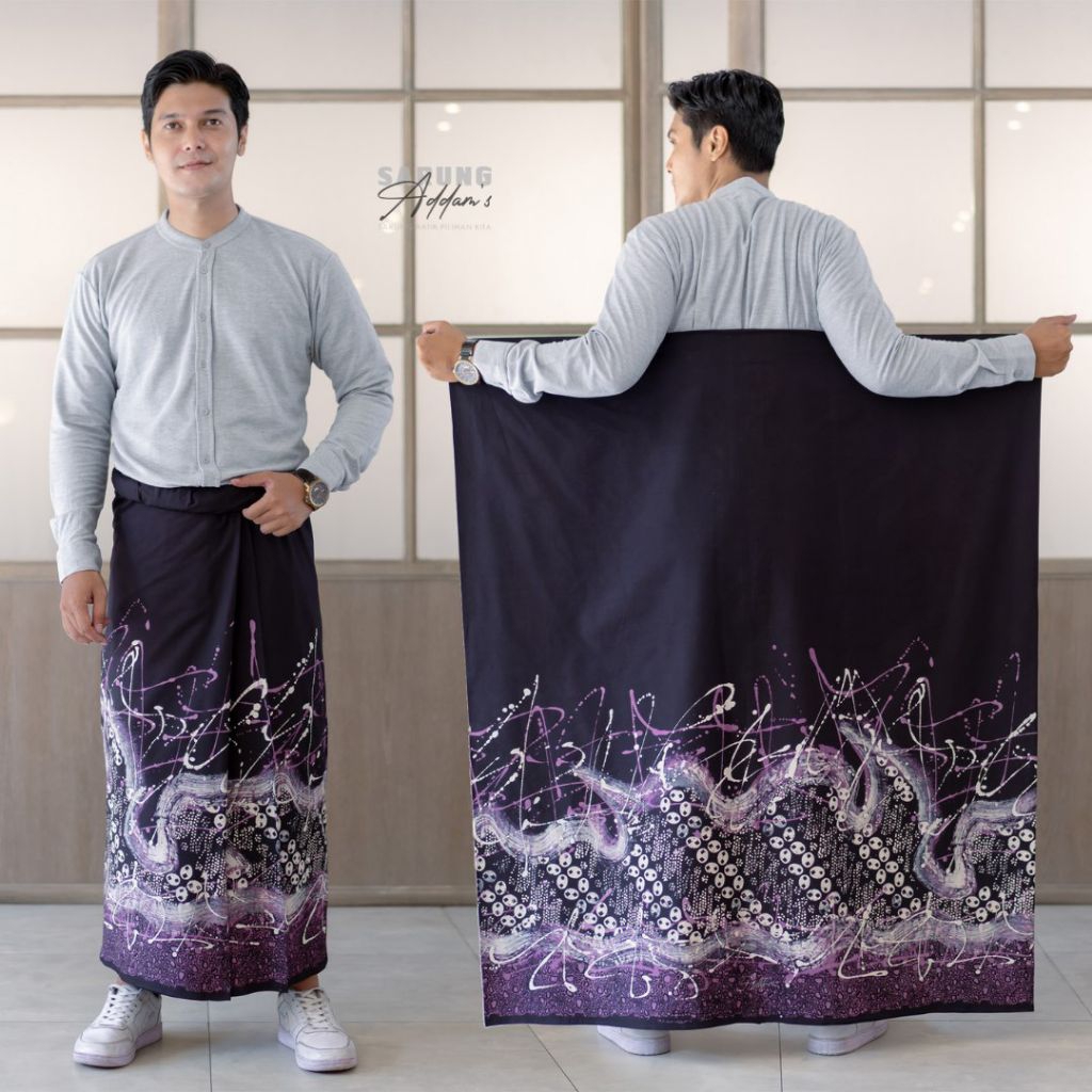 Sarung Batik Addam's Motif Abstrak/Sarung Batik Pria Dewasa