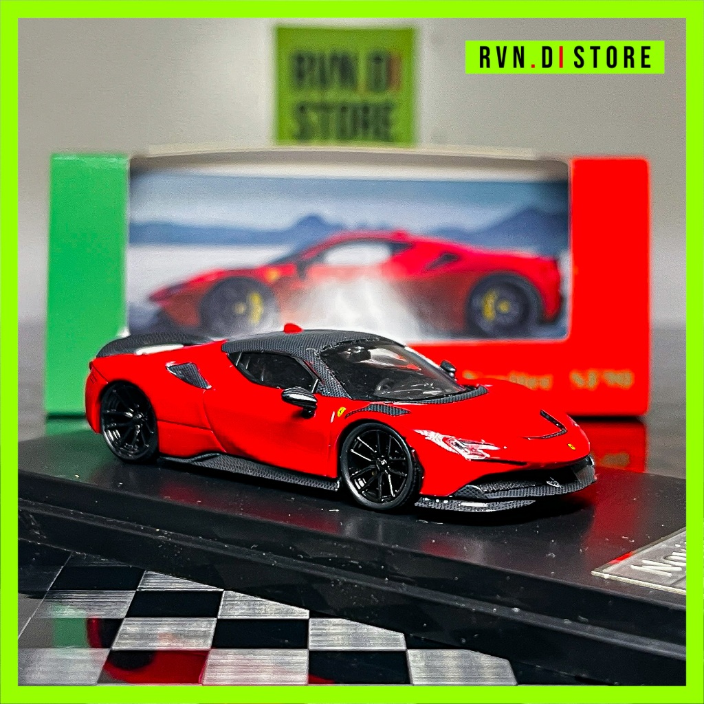TERMURAH Finemodel Fine Model Ferrari SF90 Novitec 1/64 no TPC MJ DMH Bburago