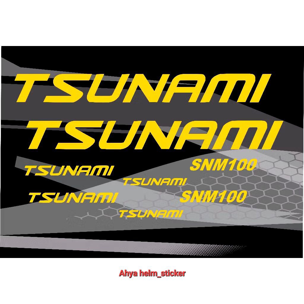Sticker stiker sepeda TSUNAMI SNM100 cutting