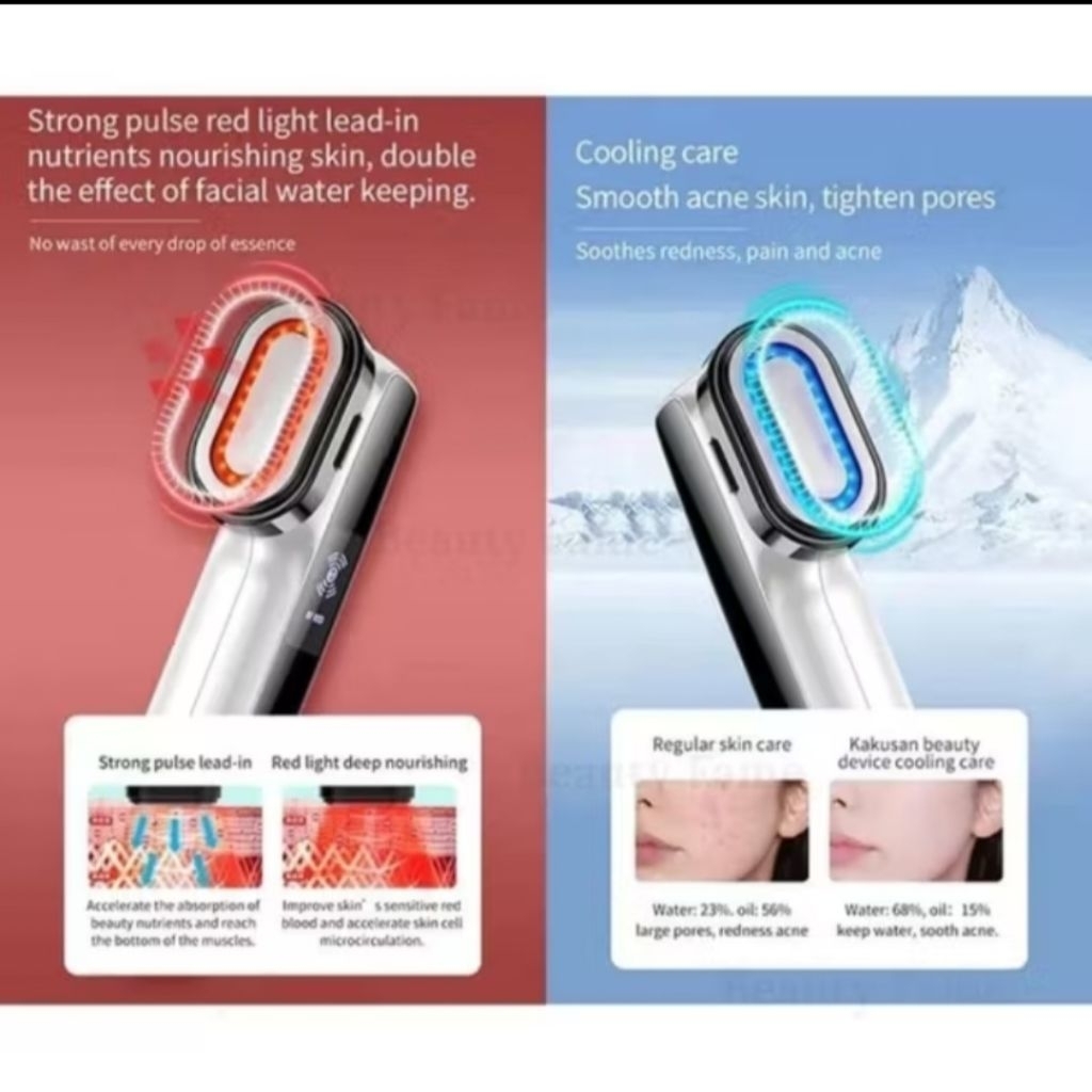 Setrika Wajah RF Lifting Face RF Warm and Cool PL alat pijat wajah