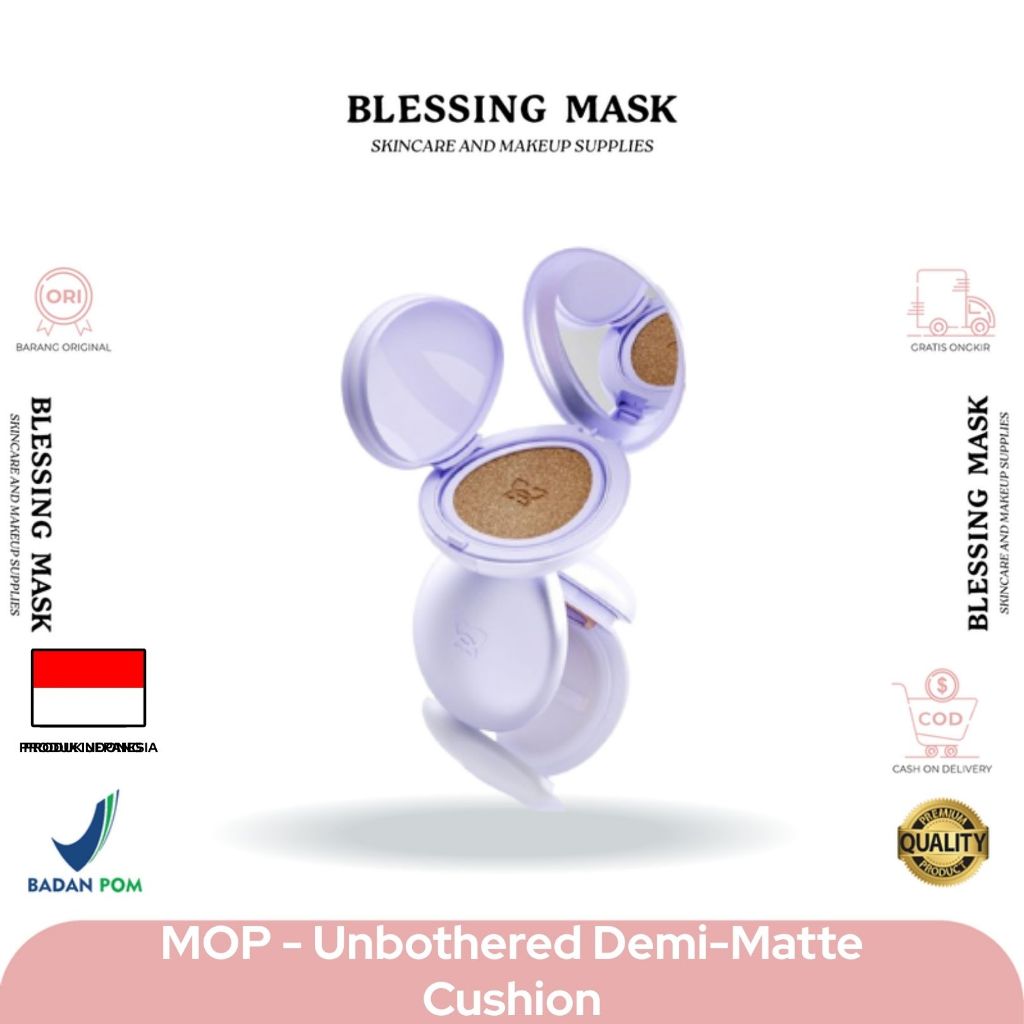 MOP - Mother oF Pearl  - Unbothered Demi-Matte Cushion | Perawatan & Kecantikan / Kosmetik / Kosmeti