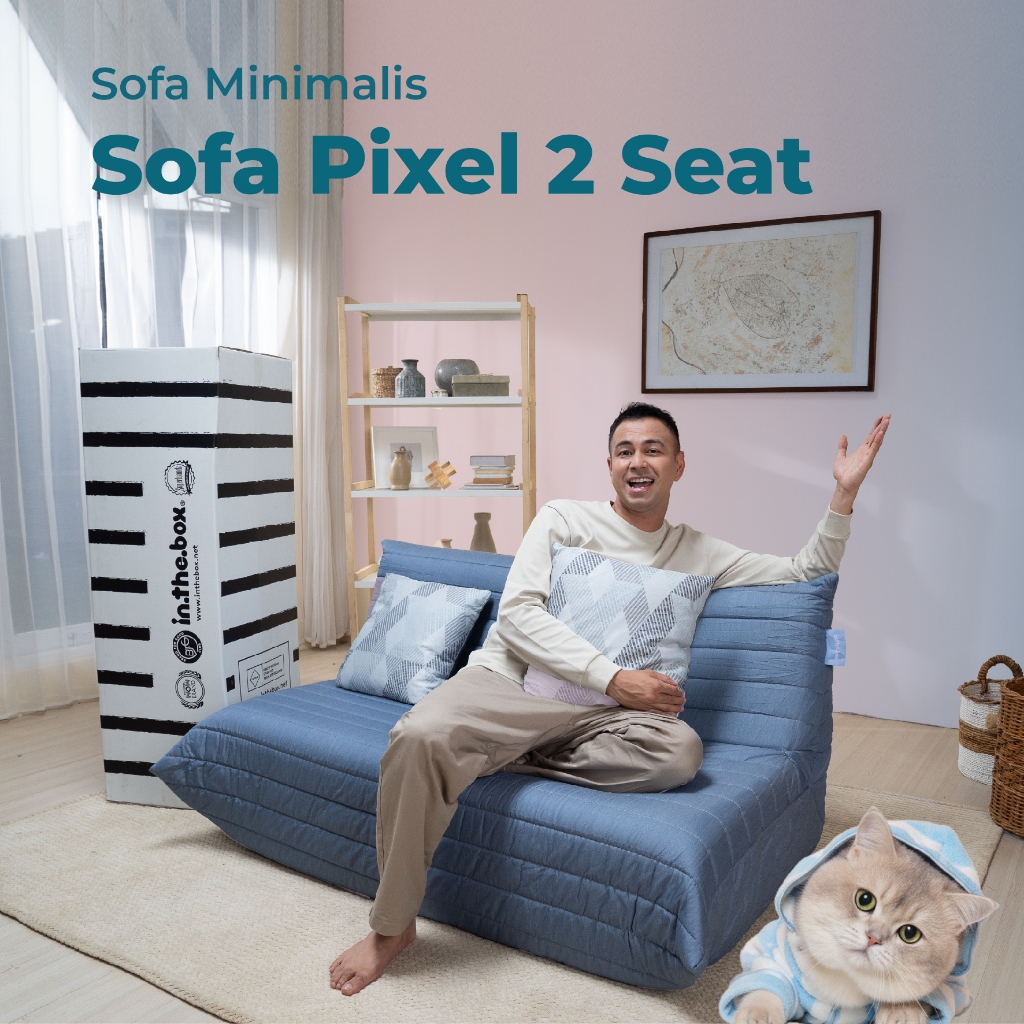 INTHEBOX Sofa Pixel 2 Seater | Free Bantal